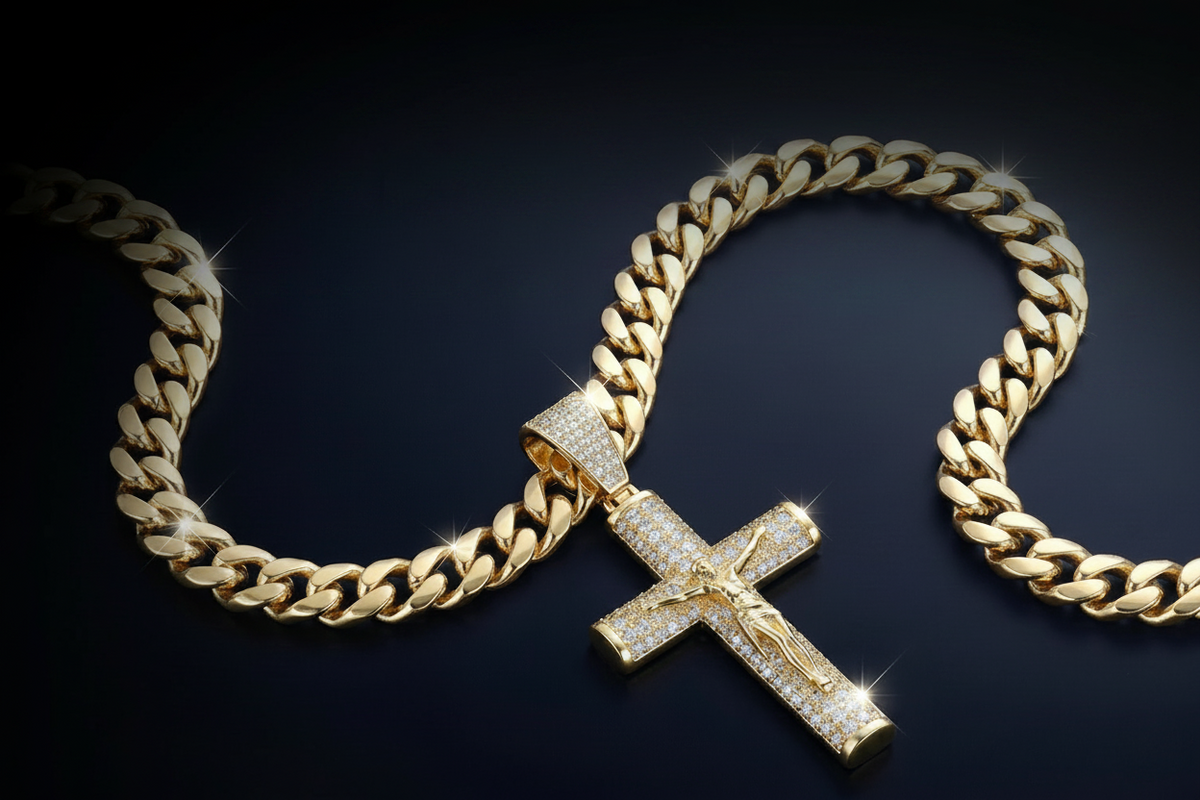 Baño en Oro de 14K Con Acabado de Precisión