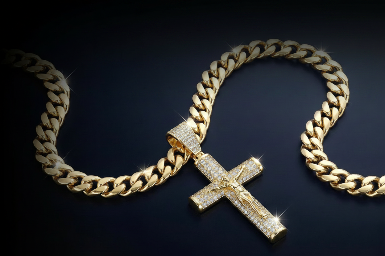 Baño en Oro de 14K Con Acabado de Precisión