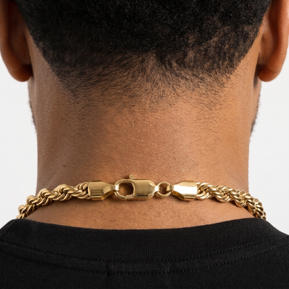 Cadena Rope de Oro 14K